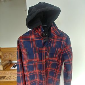 VOLCOM chainsaw hooded shirt jacket